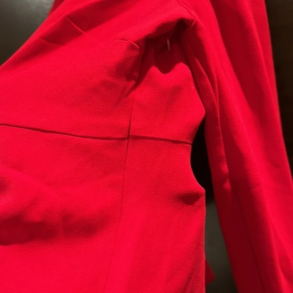 J. Crew Red Collared Blouse Size 14 EUC